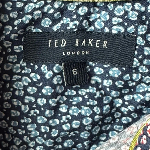 Ted baker size 6 button down long sleeve - Picture 3 of 6